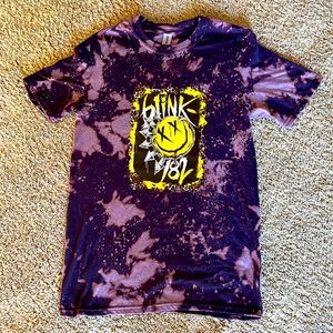 Blink 182 purple bleached tee unisex small